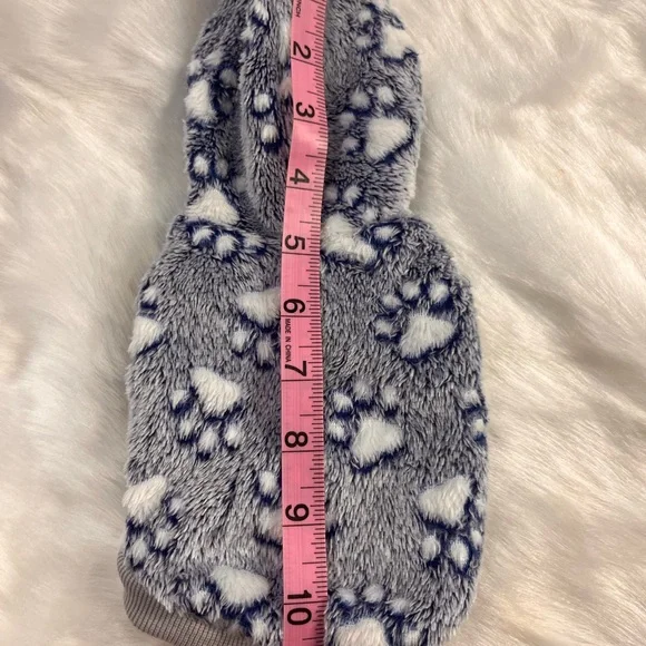 Source Unknown Cozy Gray and Blue Dog Hoodie - Picture 4 of 10